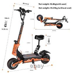 GT08 Electric Scooter 5600W 60V 27AH Fast 50MPH E-Scooter With Seat For Adults