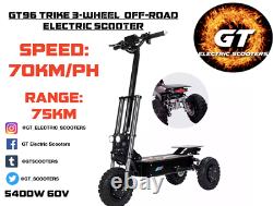 GT96 TRIKE 3-WHEEL OFF ROAD 5400W 60V E-Scooter