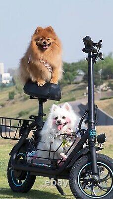 GYROOR 550W Electric Scooter with Seat for Pet and Adult, up to 20 Miles 18.6MPH