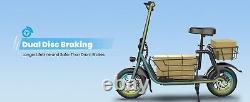 GYROOR 550W Electric Scooter with Seat for Pet and Adult, up to 20 Miles 18.6MPH