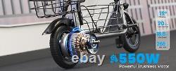 GYROOR 550W Electric Scooter with Seat for Pet and Adult, up to 20 Miles 18.6MPH
