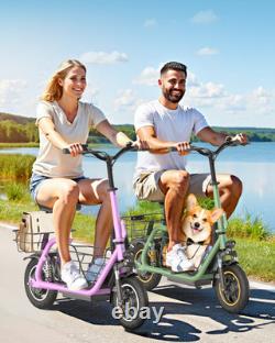GYROOR 550W Electric Scooter with Seats Pet Friendly with Shock Absorption