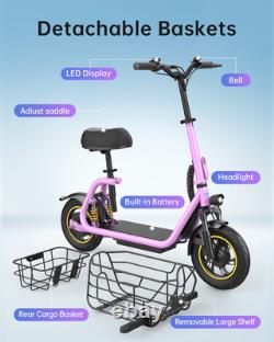 GYROOR C1Pro 550W Electric Scooter for Adults with Shock Absorption