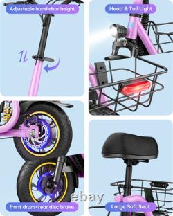 GYROOR C1Pro 550W Electric Scooter for Adults with Shock Absorption