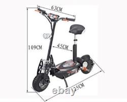 Gauss Electric Scooter Powerboard E Scooter 48v 1800W Black Off-road 12 Tyres