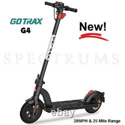 GoTrax G4 Electric Adult E-Scooter Black Scooter, 20MPH, 25 Mile Range, 350Watts