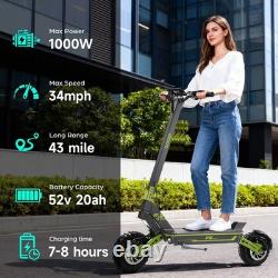 Gokeep 11inch Electric Scooter 1500W Peak 52V 20Ah E-Scooter Off-road Tire 34mph