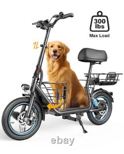 Gyroor C1Plus Electric Scooter 1000W(Peak) With Removable Two Baskets for Pets