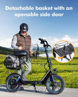 Gyroor C1Plus Electric Scooter 1000W(Peak) With Removable Two Baskets for Pets