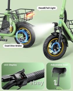 Gyroor C1Pro Electric Scooter 550W with Shock Absorptionr Pets Friendly