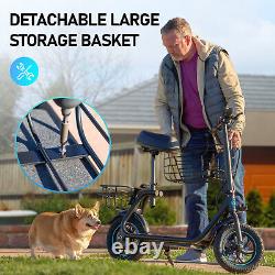 Gyroor C1S Electric Scooter with Carry Basket 21Miles Range For Pet Dog Outdoor