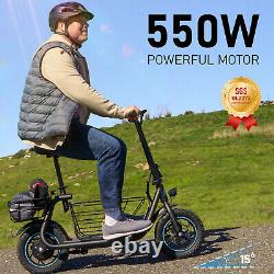 Gyroor C1S Electric Scooter with Carry Basket 21Miles Range For Pet Dog Outdoor