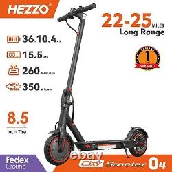 HEZZO Foldable Adult Electric Scooter 25 Miles 350W 8.5'' Escooter Urban Commute