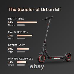 HEZZO Foldable Adult Electric Scooter 25 Miles 350W 8.5'' Escooter Urban Commute
