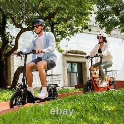 HEZZO Foldable Escooter for Adults 48V 500W 15Ah Electric Scooter With Seat 30MPH