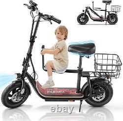 Heavy Duty Electric Scooter with Seat for Adults 500 lbs Capacity, 750W Motor