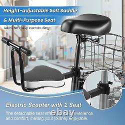 Heavy Duty Electric Scooter with Seat for Adults 500 lbs Capacity, 750W Motor