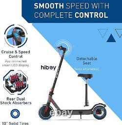 Hiboy Electric Scooter for Adults 10Tires 25 Miles 19 MPH 500W With Cable Lock
