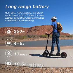 Hiboy MAX3 Electric Scooter Adult Commute 17 Miles 18.6 MPH 10 Off Road Tires