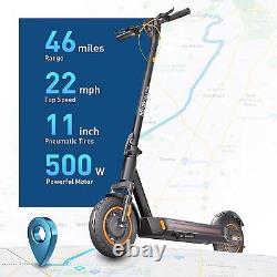 Hiboy MAX Pro Electric Scooter 500W 22 MPH 46 Miles Range Commuter 11'' Tires