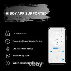 Hiboy S2 Electric Scooter Folding 8.5 Solid Tires Commute Scooter Double Brake