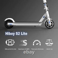 Hiboy S2 Lite Scooter Electric Adult Teens 13MPH Speed Portable escooter White