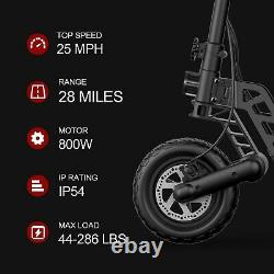 Hiboy Titan Folding Electric Scooter 800W 28 Miles 25 MPH Off Road Scooter Black