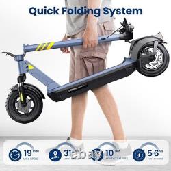 Hurtle 10 Foldable Electric Scooter-Upgraded Inner Honeycomb Solid Tire Foldabl
