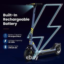 Hurtle 10 Foldable Electric Scooter-Upgraded Inner Honeycomb Solid Tire Foldabl
