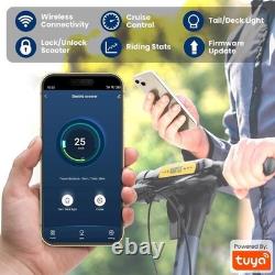 Hurtle 10 Foldable Electric Scooter-Upgraded Inner Honeycomb Solid Tire Foldabl