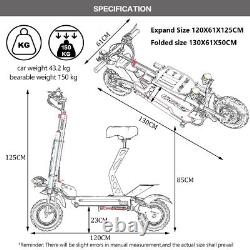 IENYRID 2400W Electric Scooter For Adult 34 mph 48V/20Ah Off Road Ride E-Scooter