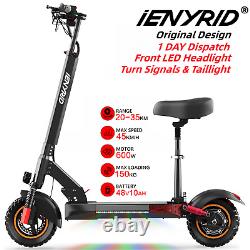 IENYRID ADULT ELECTRIC SCOOTER 600W Motor LONG RANGE 35KM HIGH SPEED 45KM/H NEW