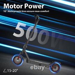ISCOOTER Electric Scooter Adult Foldable 21mph Max Speed 500W Motor Long Range