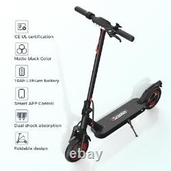 IScooter 500W Electric Scooter 10'' Solid Tire 22mph Max Speed Long Range+Seat