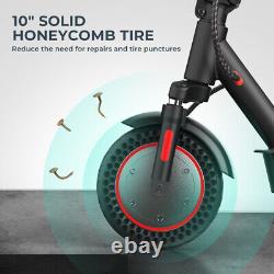 IScooter 500W Electric Scooter 10'' Solid Tire 22mph Max Speed Long Range+Seat