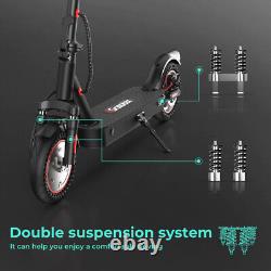 IScooter 500W Electric Scooter 10'' Solid Tire 22mph Max Speed Long Range+Seat