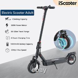 IScooter 500W Electric Scooter Adult, Long Range 22miles Foldable Urban Commuter