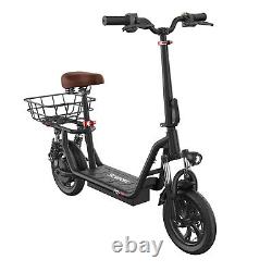 IScooter 500W Electric Scooter With Seat 21 Miles Long Range Foldable E-Scooter