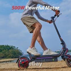 IScooter 500W Off-Road Tires Electric Scooter 40KM Max Range Folding E-Scooter