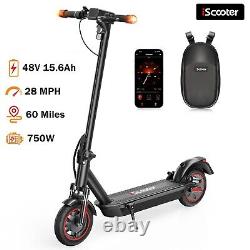 IScooter 750W Electric Scooter 60Miles Long Range 28Mph Adult Foldable E-Scooter