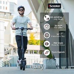 IScooter 750W Electric Scooter 60Miles Long Range 28Mph Adult Foldable E-Scooter