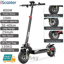 IScooter 800W Adlut Foldable Electric Scooter 25Mph Max Speed 40KM Long Rang NEW