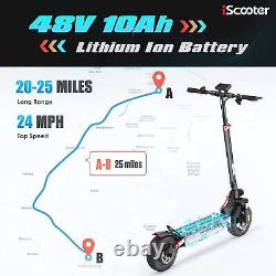 IScooter 800W Adlut Foldable Electric Scooter 25Mph Max Speed 40KM Long Rang NEW