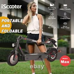 IScooter Electric Scooter Adult Foldable 21mph Max Speed 500W Motor URBAN COMMUT