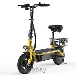 IScooter Electric Scooter With Seat & Basket 500W Motor Adult Commuting E-Scooter