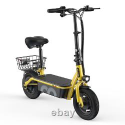 IScooter Electric Scooter With Seat & Basket 500W Motor Adult Commuting E-Scooter