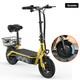 IScooter Electric Scooter With Seat Basket Adult 500W Motor E-Scooter Soft Tires