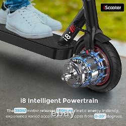 IScooter Electric Scooter with Seat 350W E-Scooter 25KM/H Long Range Soft Tires