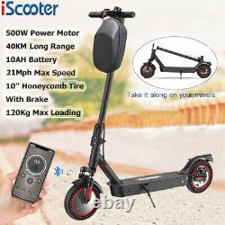 IScooter Foldable Electric Scooter 500W 40Km Long Range Urban Commuter E-Scooter