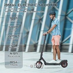 IScooter I9Max Foldable Fast Electric Scooter 500W Waterproof 21mph Speed WithAPP